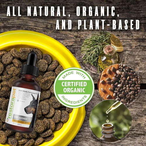 Miniatura 7 de RestoraPet Paquete de 1 multivitamínico líquido sin sabor para perros y gatos Alivio del dolor de la artritis del perro Vitaminas de cadera
