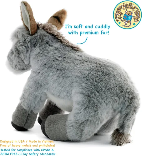 Miniatura 6 de TigerHart Darlene The Donkey - Peluche de 15 pulgadas