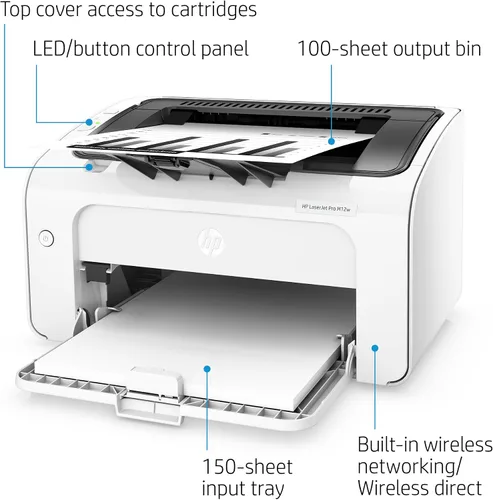 Miniatura 2 de Impresora láser inalámbrica HP LaserJet Pro M12w (T0L46A)