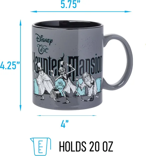 Miniatura 2 de Silver Buffalo Haunted Mansion Beware - Taza de cerámica, 20 onzas