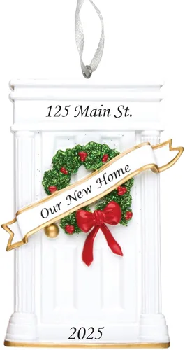 Miniatura 7 de Adorno 2025 de Our First Home – Recuerdo personalizado de Navidad de casa nueva – Regalo personalizado para el primer hogar para propietarios