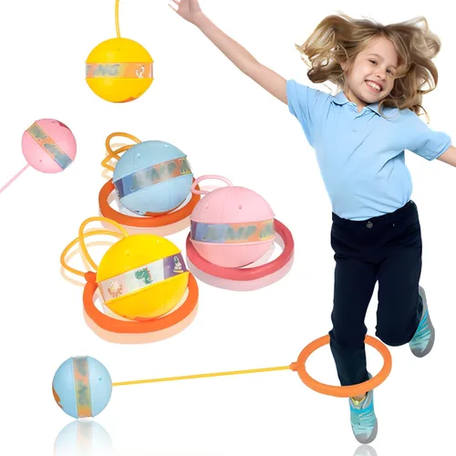 3 unidades de bolas de salto de tobillo iluminadas, juego deportivo que brilla en la oscuridad para adultos, anillo de salto para niños, recreo