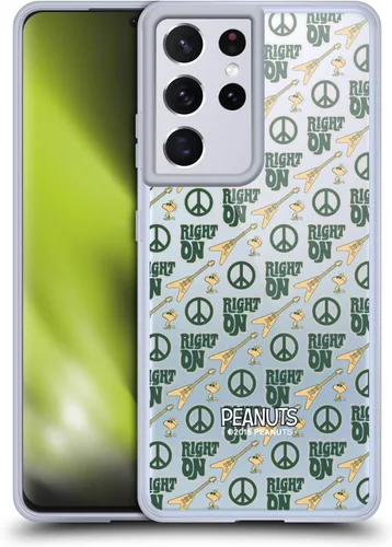 Miniatura 216 de Head Case Designs Funda de gel Woodstock 50th con licencia oficial de Peanuts Snoopy Guitar 1969 [protección de grado militar] compatible