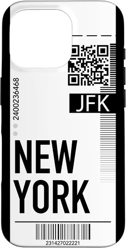 Miniatura 20 de Funda para iPhone 13 Pro Max New York Air Flight Ticket Phone Case