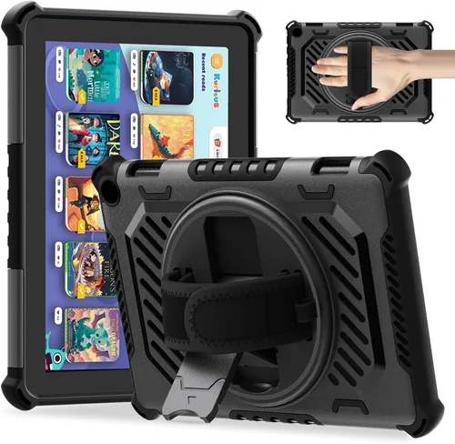 Miniatura 11 de ROISKIN Funda para tableta Amazon Kindle Fire HD 8 y HD 8 Plus de 12ª/10ª generación versión 2024/2022/2020 para niños con soporte giratorio de 360
