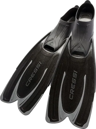 Miniatura 4 de Cressi - Aletas de esnórquel para adultos con bolsillo para pie ajustable y cómodo Perfecto para viajar Agua: Fabricado en Italia Negro