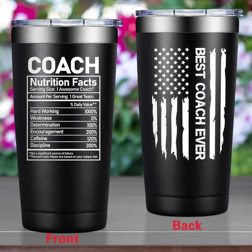 Miniatura 6 de Grifarny Regalos de Entrenador para Hombres, Mujeres - Vaso Tumbler del Mejor Entrenador de Todos los Tiempos 20 oz - Regalos de Apreciación
