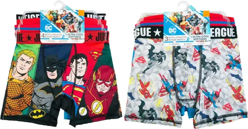 Miniatura 3 de DC Comics Calzoncillos bóxer de superhéroe para niño con Batman, Flash, Superman y más, tallas 4, 6, 8, 10, 12