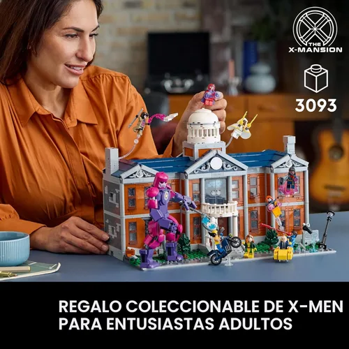 Miniatura 2 de LEGO Marvel X-Men El Conjunto de Construcción de La Mansión X - Kit de Manualidades DIY de Coleccionables de Marvel para Adultos, Edades 18+