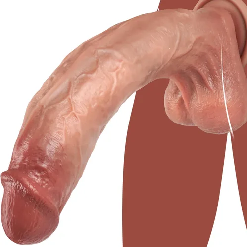 Juguete Sexual Realista Consolador Grande y Grueso, Consolador Enorme de Piel Real de 11 Pulgadas para Placer Vaginal y Anal, Juguetes Sexuales Carne
