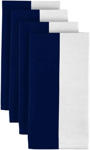 Miniatura 22 de Fabric Textile Products Servilletas de tela a rayas color lima y blanco Servilletas cabaña de 18 x 18 pulgadas Juego de 12 Resistente a