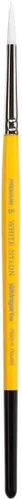 Miniatura 4 de KINGART Gold Grip 7950 Series Juego de pinceles redondos para artistas, pelo sintético de nailon blanco para pintura facial, tela, cerámica, mango