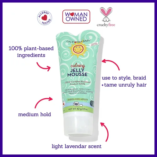 Miniatura 3 de California Baby Jelly Mousse - Mousse relajante para pelo de bebés, 2.9 oz