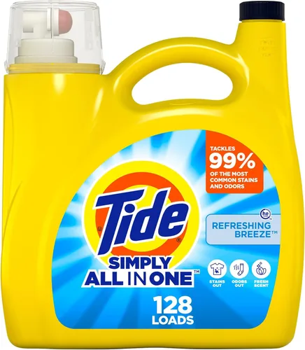Miniatura 11 de Tide Simply Liquid - Detergente para ropa, aroma refrescante de brisa, 138 cargas, 182 onzas líquidas, detergente todo en uno