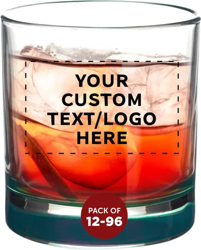 Miniatura 17 de DISCOUNT PROMOS Lexington Rocks Vaso de Whiskey 10.5 oz, Juego de 12, Paquete a Granel - Perfecto para Scotch, Bourbon, Whiskey, Cóctel - Negro