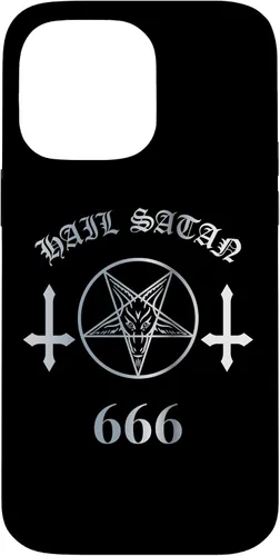 Miniatura 21 de iPhone 16 Upside Down Cross Satanic Pentagram Hail Satan 666 Case