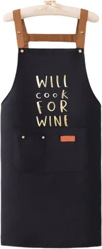 Miniatura 4 de Cooking is Love Made Visible Delantal Impermeable Delantal de Lona Delantal Chef BBQ Decoración para Asar
