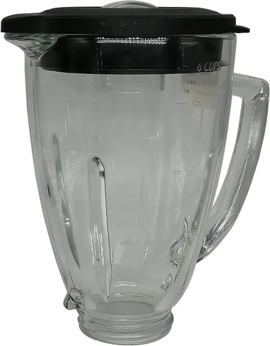 Miniatura 5 de Tarro de vidrio para licuadora de 6 tazas y tapa de frasco, compatible con Oster Classic Series OSTERIZER GALAXIE BLENDER/CHOPPER