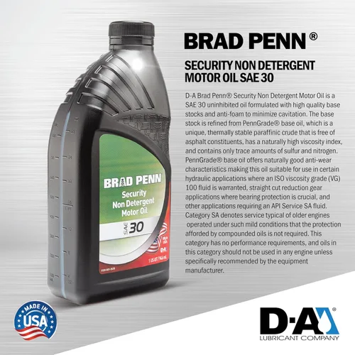 Miniatura 2 de PENNGRADE 70306, aceite de motor sin detergente de seguridad SAE 30, 1 cuarto de galón