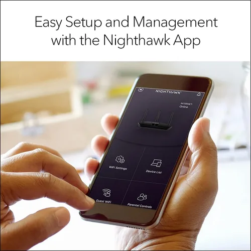 Miniatura 5 de NETGEAR Nighthawk Router WiFi 6 (RAX30) Router Gigabit de doble banda de 5 flujos, velocidad inalámbrica AX2400 (hasta 2,4 Gbps), cobertura de hasta