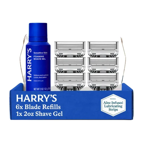 Miniatura 12 de Harry's Cuchillas de afeitar originales para hombre, 14 unidades, cartuchos de repuesto de hoja de afeitar de primera calidad, ingeniería alemana