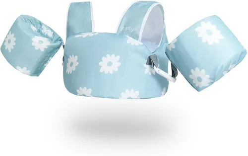 Zeraty Chaleco de natación para niños pequeños, flotadores de 2-3-4-5-6, chaqueta de natación de 25-30-50-66 libras, flotador de piscina desmontable