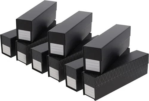 BCW QuickFold® Cajas de almacenamiento de tarjetas para imanes y Toploaders - Paquete de 9 | Caja porta tarjetas de intercambio con cierre magnético