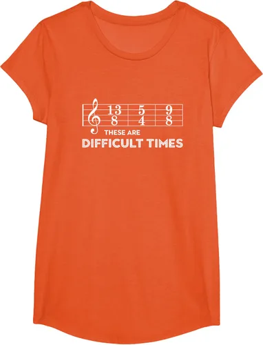 Miniatura 73 de Musician - Camiseta con texto en inglés "These are Difficult Times", talla S