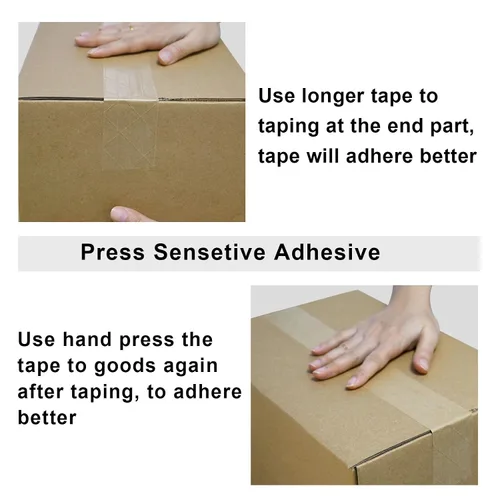 Miniatura 2 de BOMEI PACK Paquete de 2 cintas de papel kraft reforzadas, cinta de embalaje autoadhesiva de papel engomado, para embalaje resistente, envío, mudanza