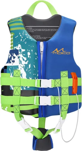 MoKo Swimming Vest for Kids 20-30-50-77 lbs, Children Swim Vests Water Activity Equipment Cute Pattern Watersports Swimming Device for Toddlers Boys