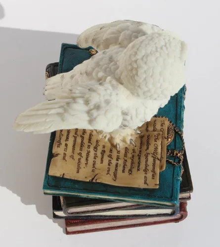 Miniatura 7 de US Alas de búho de nieve de 4.75 pulgadas en caja de libros, color blanco