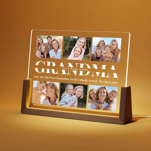 Miniatura 10 de LUCKOR Placa Decorativa Foto Personalizada para Mamá, Regalo del Día de la Madre de Hija, Hijo, Niños, Personalizada para Esposa de Esposo, La Mejor