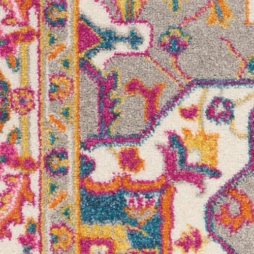 Miniatura 8 de Nourison Passion Bohemian - Alfombra color verde azulado multicolor, de 3 pies con 9 pulgadas x 5 pies con 9 pulgadas, fácil limpieza, no pierde