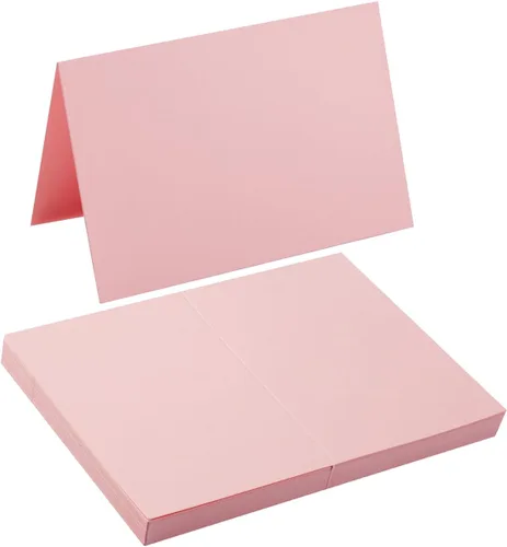 Miniatura 13 de 50 paquetes de tarjetas en blanco Cartulina plegada Tarjetas de agradecimiento en blanco para invitaciones, boda, tarjetas de felicitación, todas
