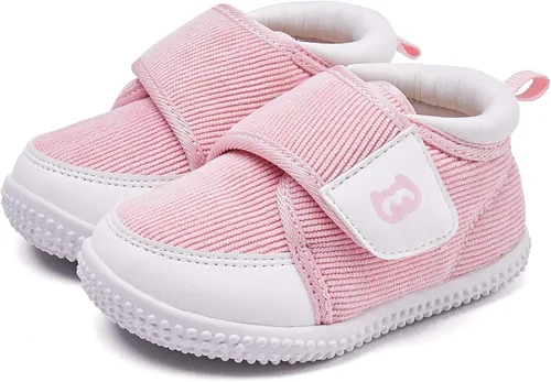 BMCiTYBM Zapatos de bebé para niño y niña, zapatos de invierno cálidos antideslizantes para primeros caminos 6, 9, 12, 18, 24 meses