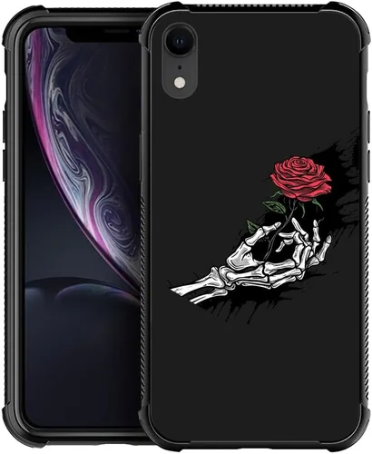 Miniatura 17 de CARLOCA Funda compatible con iPhone XR, diseño gráfico de Flower Lady para iPhone XR para niñas y niños, diseño gráfico a prueba de golpes, dama