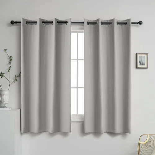 Miniatura 43 de YGO - Cortinas verdes de 183 cm de ancho por 213 cm de largo para dormitorio - Cortinas opacas con ojales en la parte superior, extra anchas