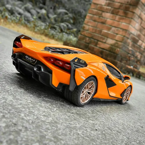 Miniatura 9 de BEZGAR Auto de control remoto - 1:14 Lambo Sián FKP 37 eléctrico, deportivo, de carreras, juguete de auto con puerta abierta, serie de autos RC