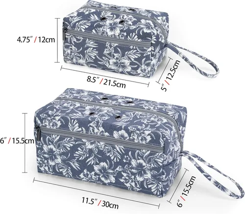 Miniatura 5 de Luxja Bolsa de almacenamiento de hilo pequeña, bolsa de punto portátil para madejas de hilo, ganchos de ganchillo, agujas de tejer