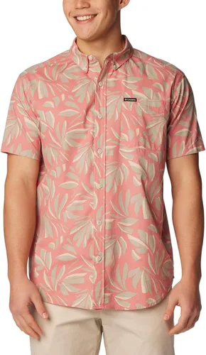 Miniatura 10 de Columbia - Camisa de manga corta para hombre Rapid Rivers con estampado, con cómodo elástico Colegial Navy Outback