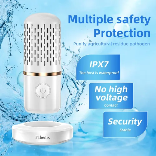 Miniatura 4 de Máquina de limpieza de frutas y verduras, purificador de alimentos inalámbrico USB, dispositivo limpiador para lavar frutas, arroz, carne y vajilla