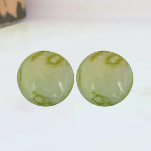 Miniatura 7 de Healifty 2pc Jade Fitness Masaje Pelota para Terapia de Mano de Ancianos Bola de Ejercicio Punto de Presión Balonmano Grano Aleatorio 2pcs Random