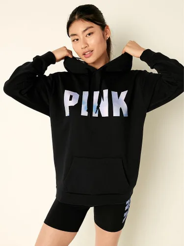 Miniatura 2 de Victoria's Secret Sudadera con capucha Campus de forro polar rosa (XS-XXL)