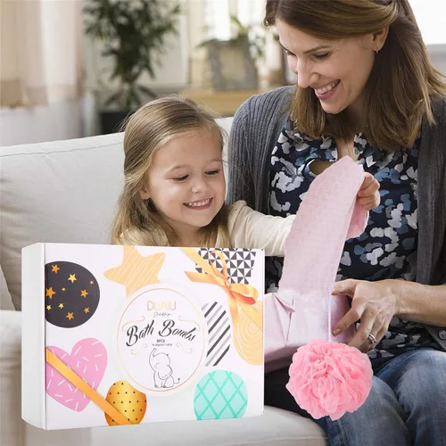 Miniatura 6 de DUAIU 6 bombas de baño de burbujas gaseosas para niños y mujeres, juego de regalo de bombas de baño naturales orgánicas para niños con aceites