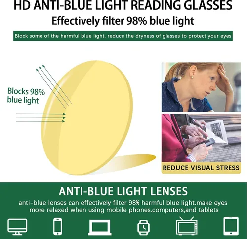 Miniatura 4 de Gafas de lectura progresivas multifocales fotocromáticas para hombre, con protección UV, gafas de sol de transición, antiluz azul, lectores