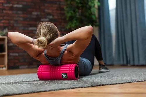 Miniatura 3 de TriggerPoint Grid 1.0 Foam Roller - 13" Multi-Density Massage Roller for Deep Tissue & Muscle Recovery - Relieves Tight, Sore Muscles & Kinks, Rosa