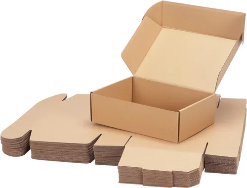 Miniatura 19 de PHAREGE - Paquete de 25 cajas de envío de 6 x 6 x 2 pulgadas, cajas de cartón corrugado marrón, cajas de correo pequeñas para embalaje de pequeñas