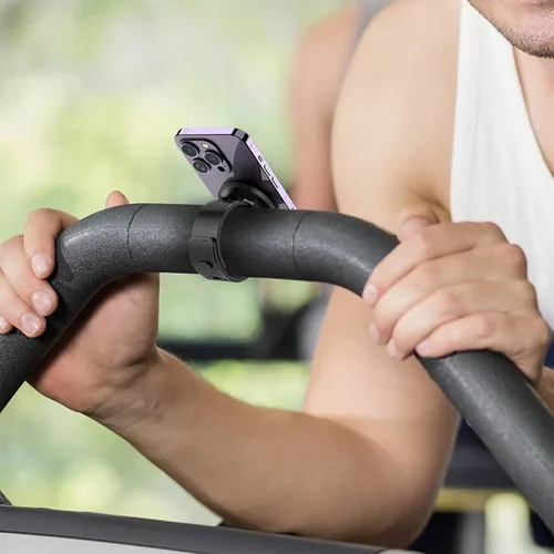 Miniatura 4 de moofit Soporte magnético para teléfono, accesorio magnético de soporte de teléfono para gimnasio, bicicletas de fitness, equipo de entrenamiento