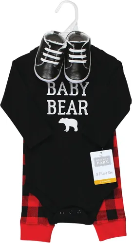 Miniatura 2 de Hudson Baby Conjunto de pañales, pantalones y zapatos de algodón para bebé