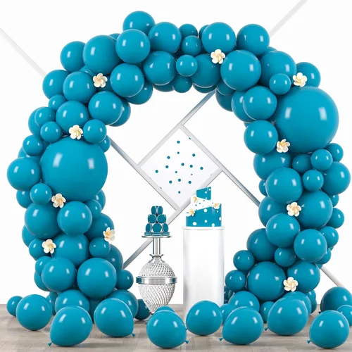Miniatura 121 de Voircoloria - Globos azul bebé claro, paquete de 66 globos de 12 pulgadas de látex para fiestas para niños y niñas, para cumpleaños, baby shower, 16